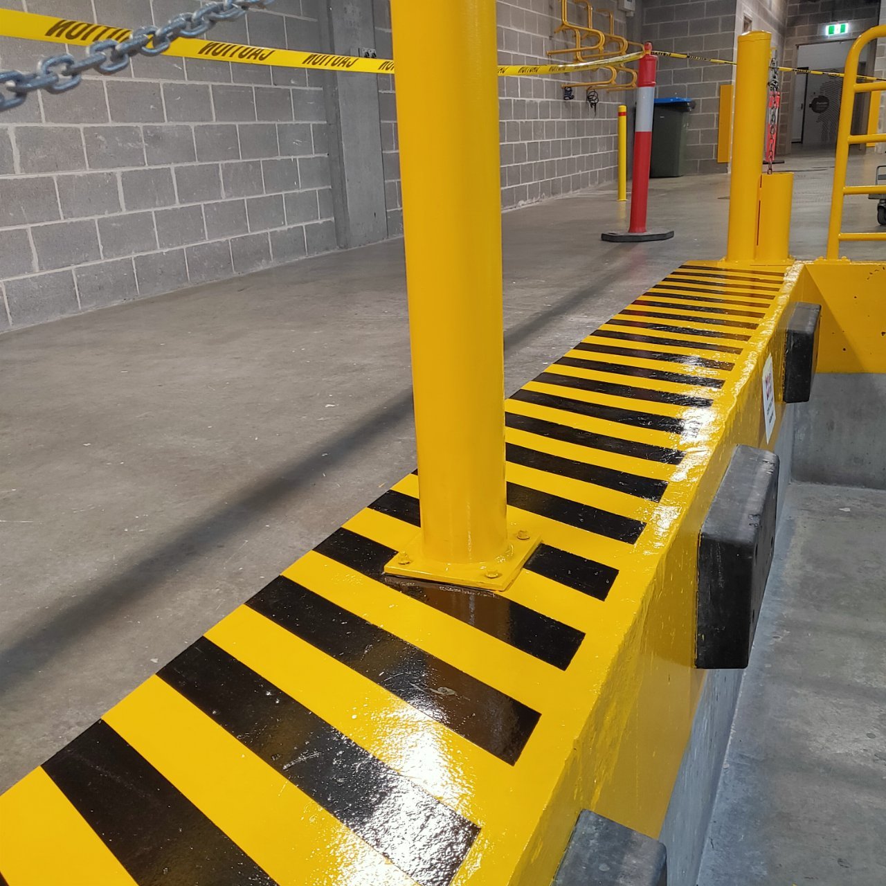 Handrails and tactile indicators